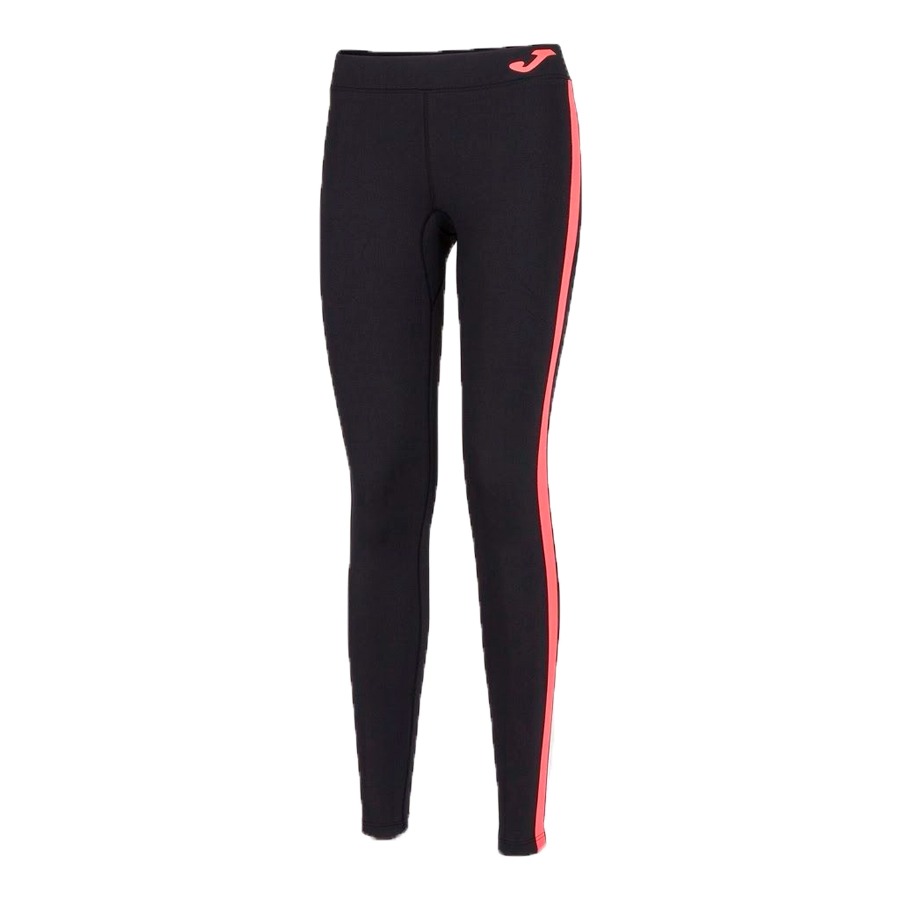 Mallas Largas Joma Mujer Ascona Negro-Coral Flúor