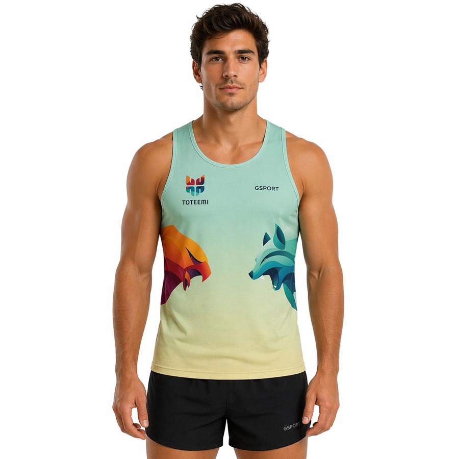 Camiseta TOTEEMI-GSport Hombre Microperforada Tirantes