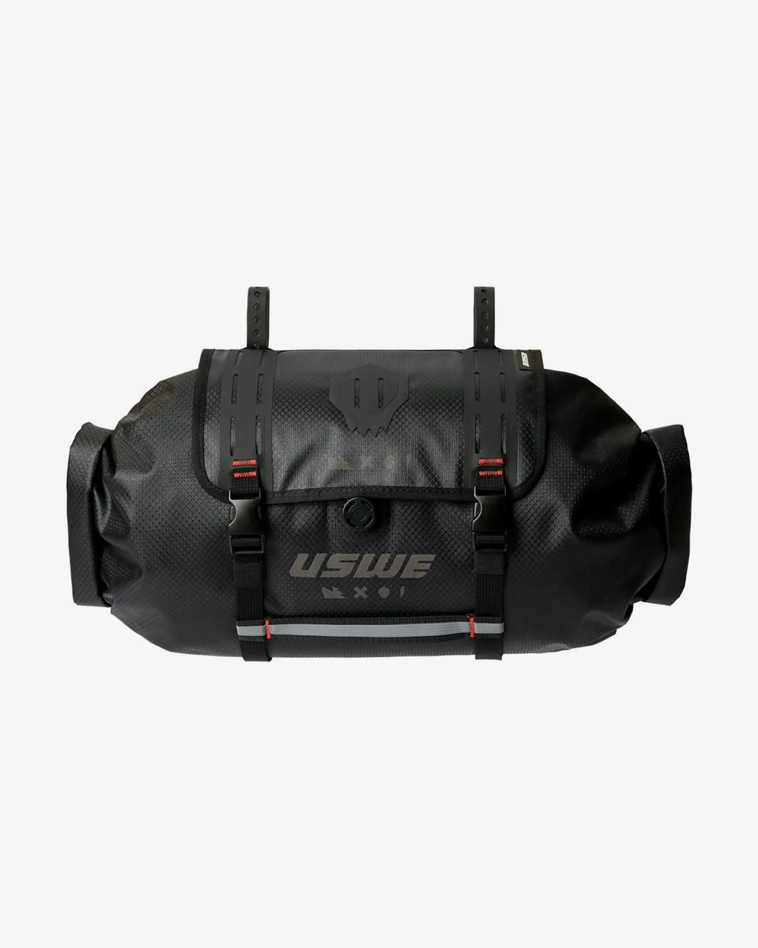 Bolsa de manillar USWE Rolltop Hero + Holster 9 L negro