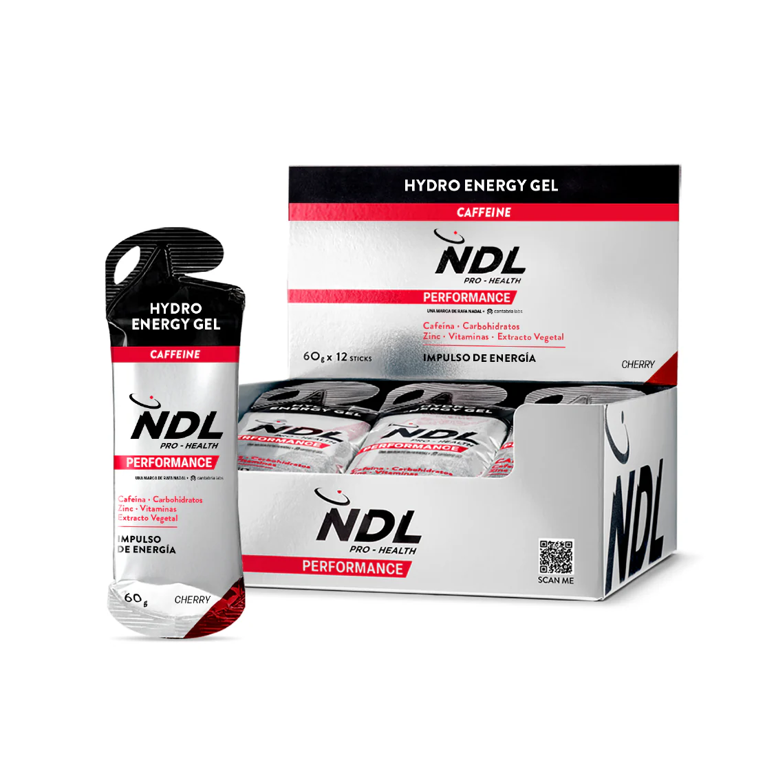 Gel Energético NDL con Cafeína Box 12uds - Imagen 9